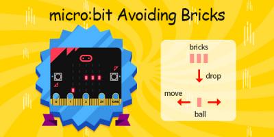 micro:bit Avoiding Bricks 