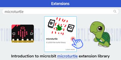 Introduction to micro:bit microturtle extension library