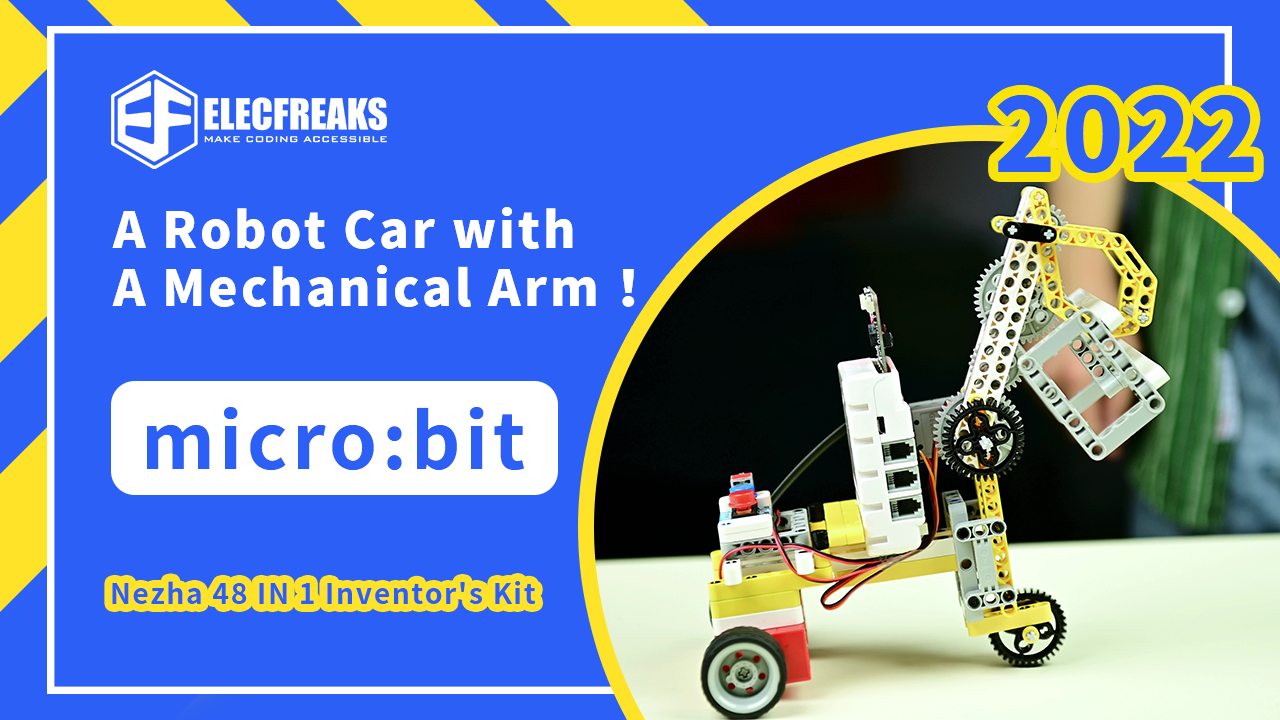 Make A Robot Car with A Mechanical Arm